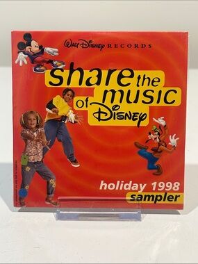 🤯5 for $20🤯 “Share The Music Of Disney Holiday 1998 Sampler” [Childrens Pop]